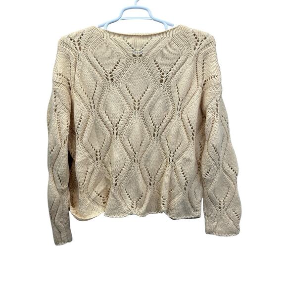 The Korner Women Pullover Sweater Beige Size M/L New NWT Wool Blend - Picture 11 of 12